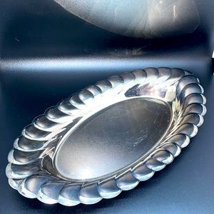 Vintage WM Rogers Silverplate Butler Jewelry Tray